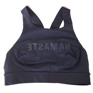 Lululemon Fast And Free Women’s Black Racerback Sports Bra Size 8